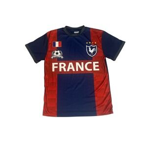 France Strike Force Soccer Jersey - Navy/Red